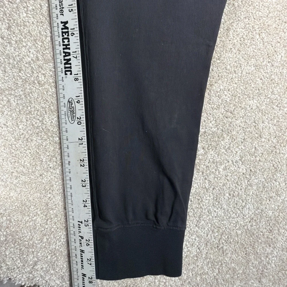 Nike Mens Jogger Sweatpants Medium Black Cotton Swoosh‎ Activewear Gym READ